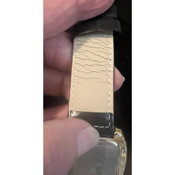 Adrienne Vittadini Womens Rhinestone Calf Hair Cheetah Print Leather Wrist Watch - Picture 10 of 11